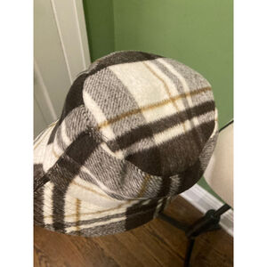 Women's LA Express Plaid Bucket Hat One Size Brown White